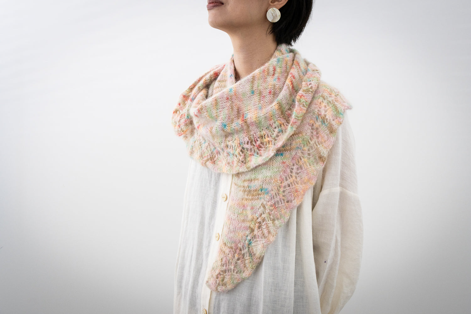 Hajimari Shawl Kit - Flutter Handdyed - (Japanese/ English PDF)