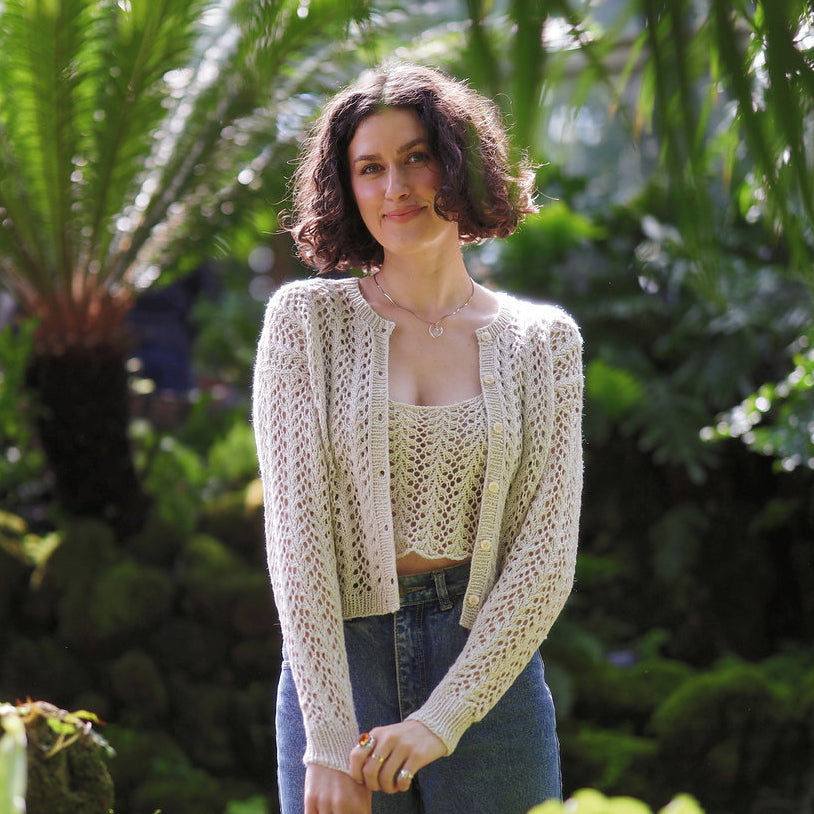 Crumpet Cardigan Kit (with a pattern in Japanese only, in PDF)