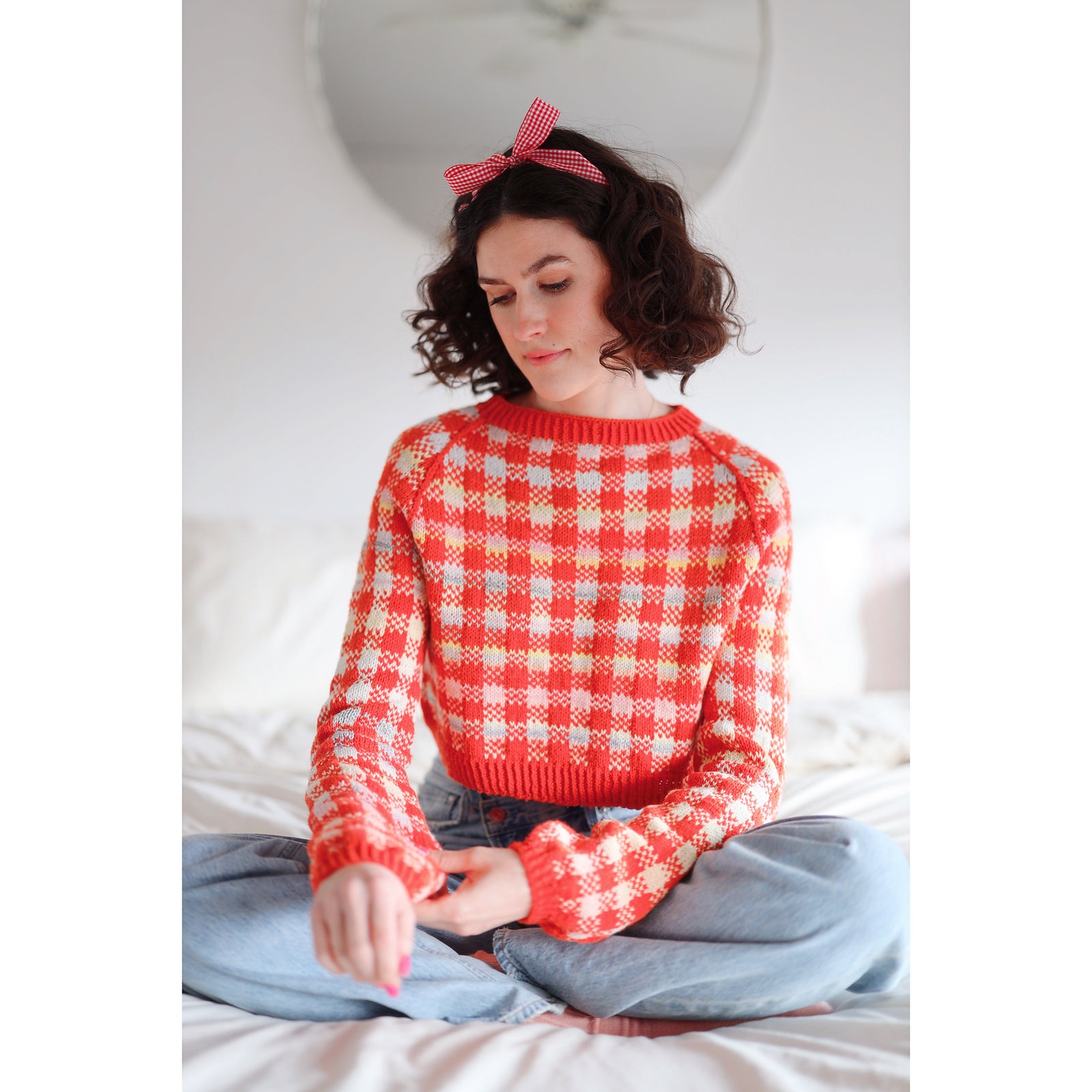 Gr8 Gingham Raglan キット （PDF版日本語文章パターン付き） amirisu