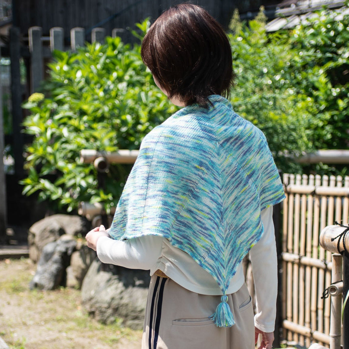 Drop Shawl Kit -Parade- (with PDF pattern)