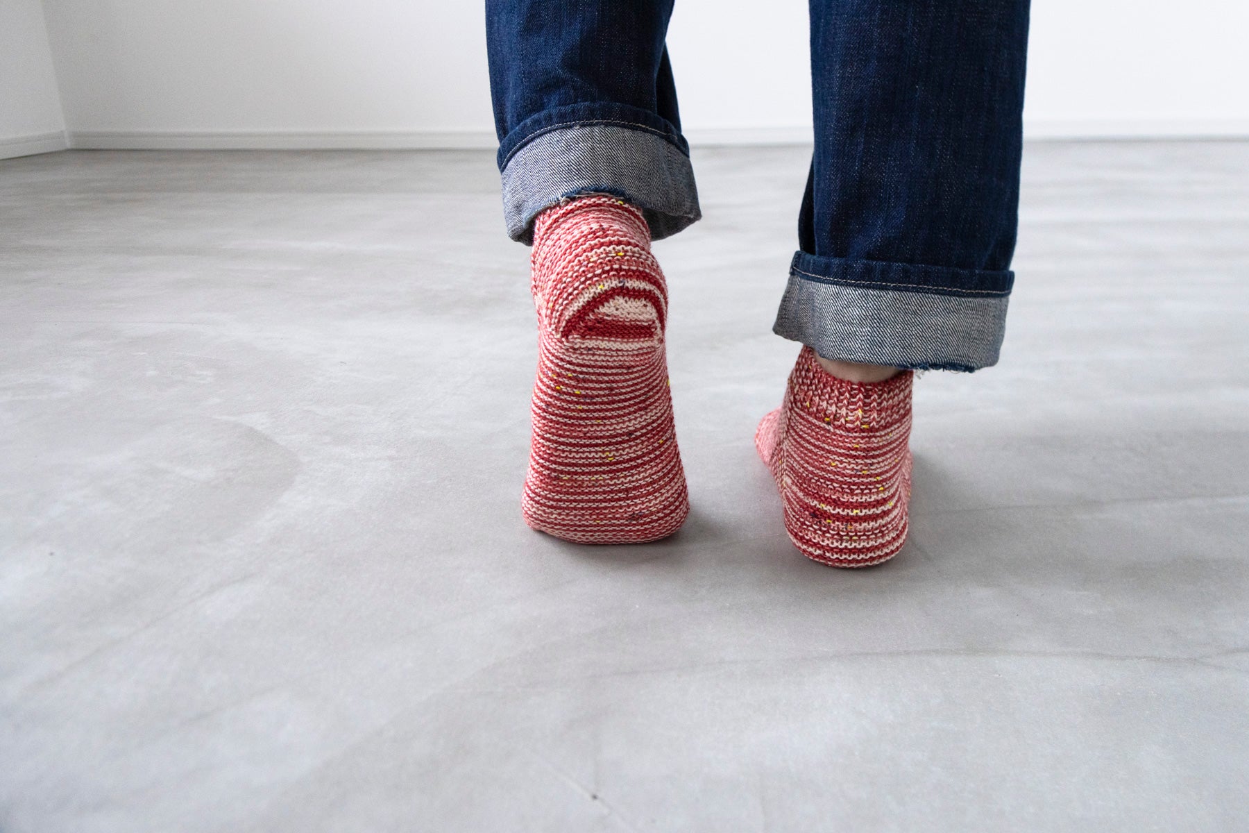 リバーシブルの靴下 キット （PDF版日本語文章パターン付き・技法動画付き）