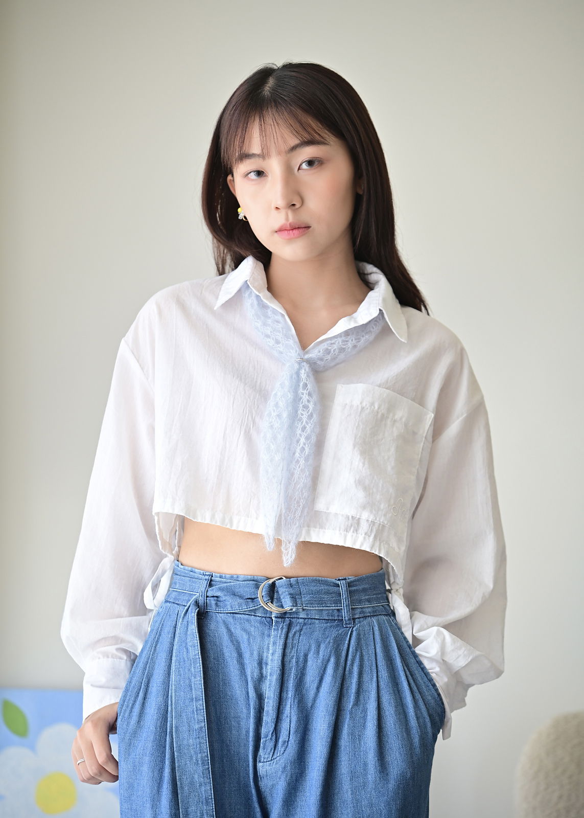 Dew Scarf キット - LBA Soyeux -（PDF版日本語文章パターン付き）