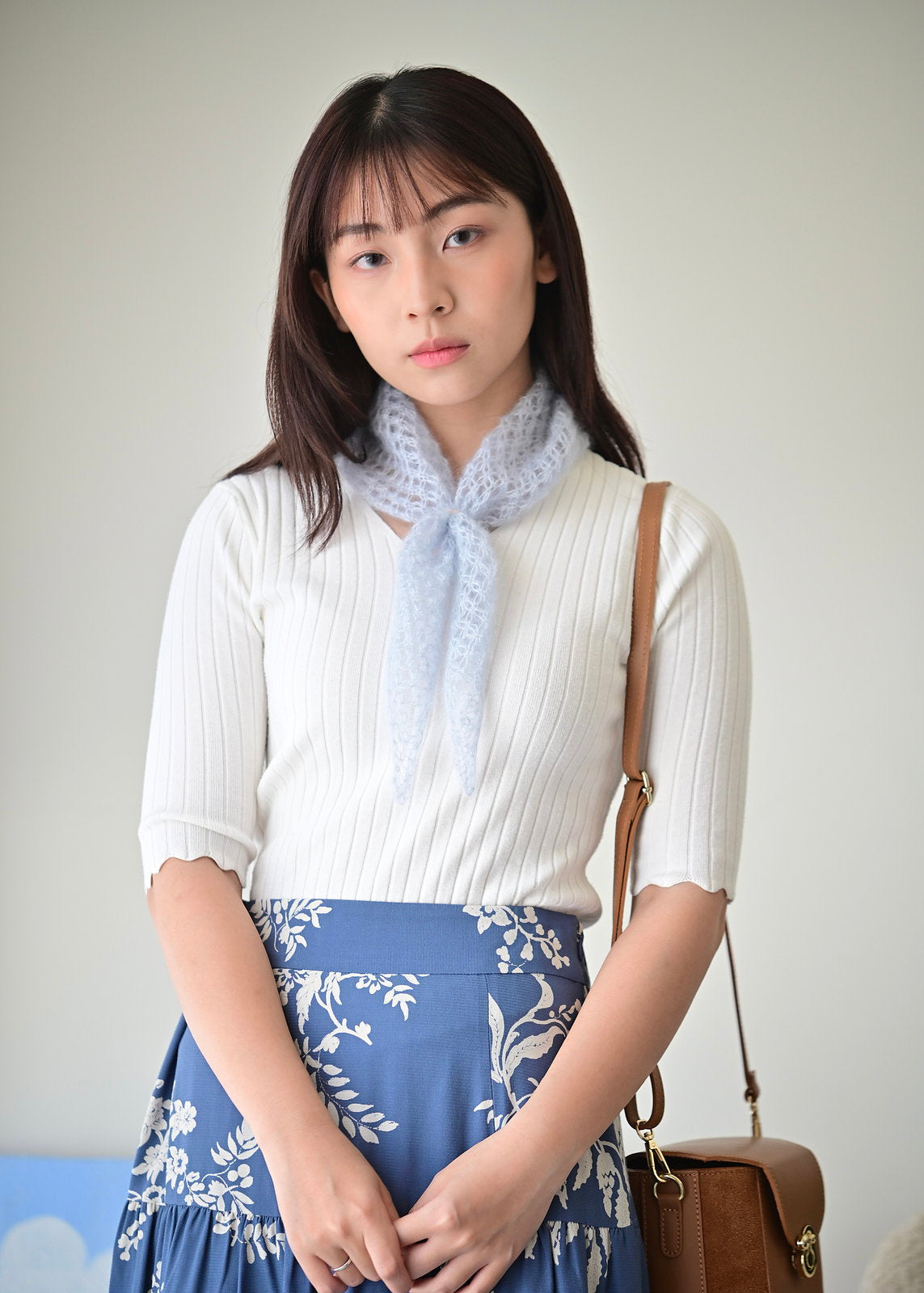 Dew Scarf キット - LBA Soyeux -（PDF版日本語文章パターン付き）