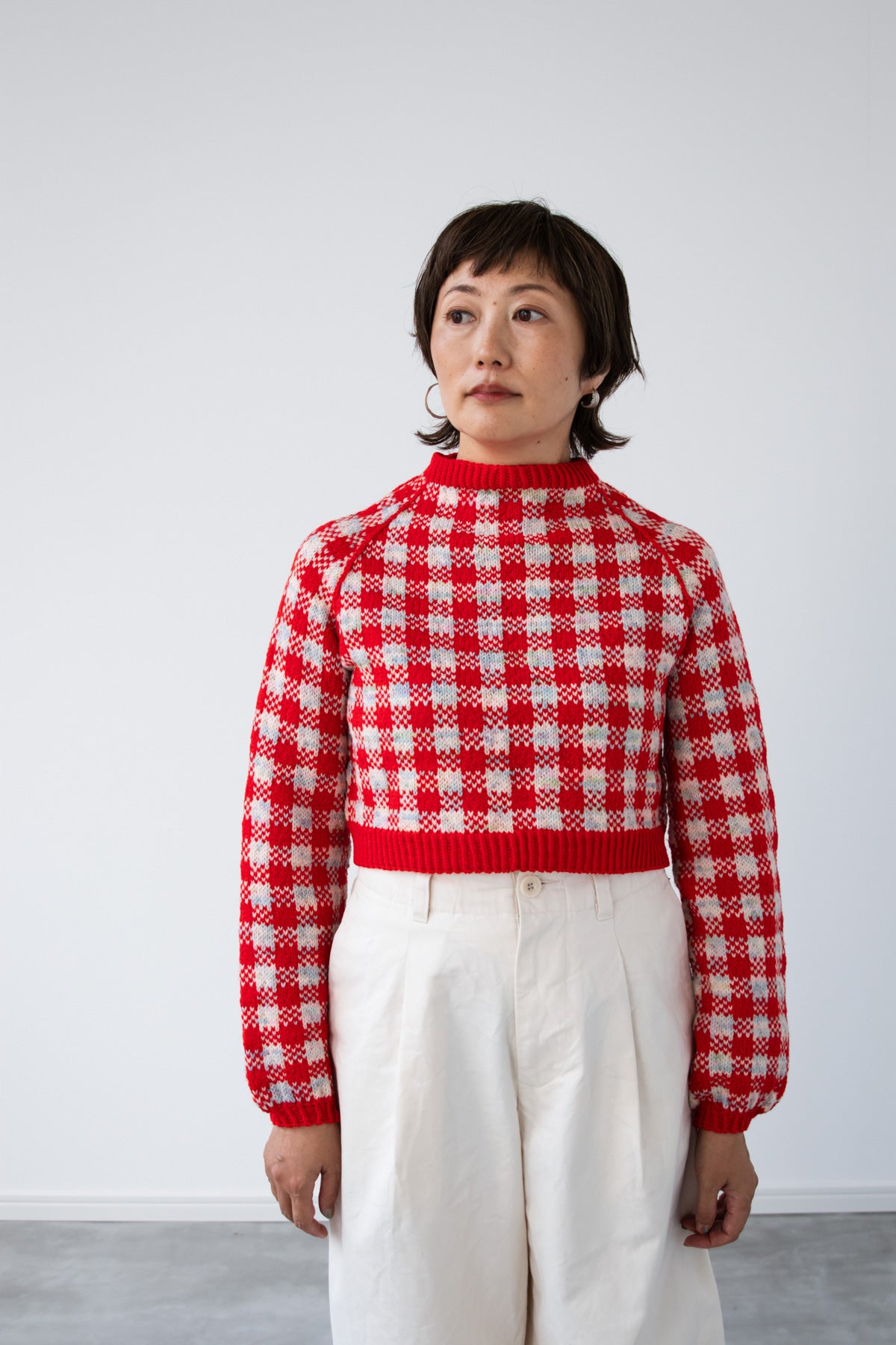 Gr8 Gingham Raglan キット （PDF版日本語文章パターン付き） amirisu