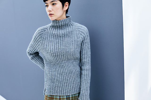 Hatsushimo Neck Sweater（PDF版日・英 文章パターン付）