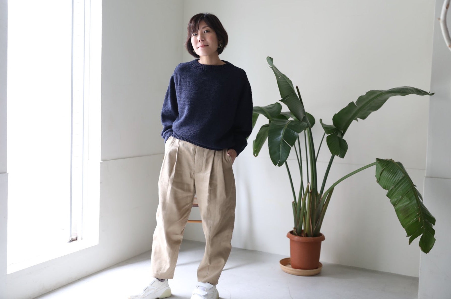 Sakurashi trousers (Sakurashi oxford)/ ASEEDONCLÖUD アシードン