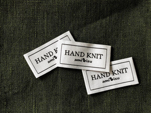 amirisu woven name label - Hand Knit