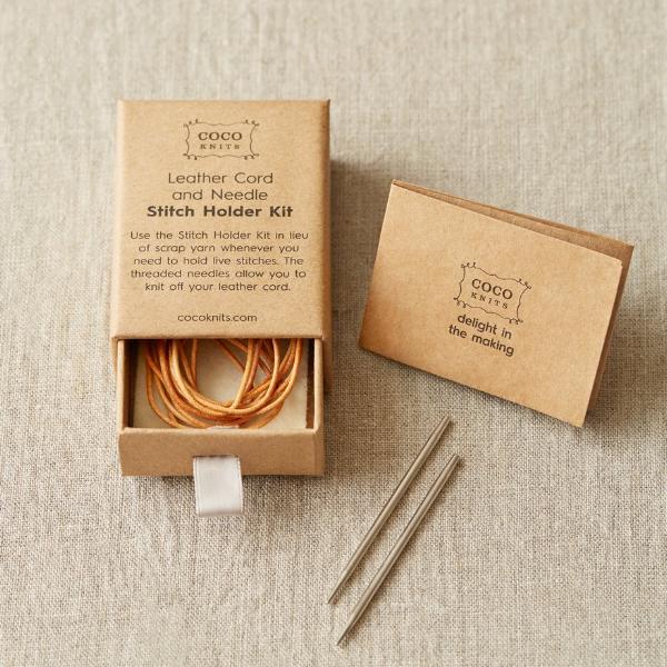 CocoKnits Leather Cord and Needle Stitch Holder Kit