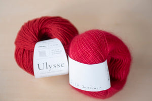 Cassis Yarn Set -Ulysse + Daruma Silk Mohair-