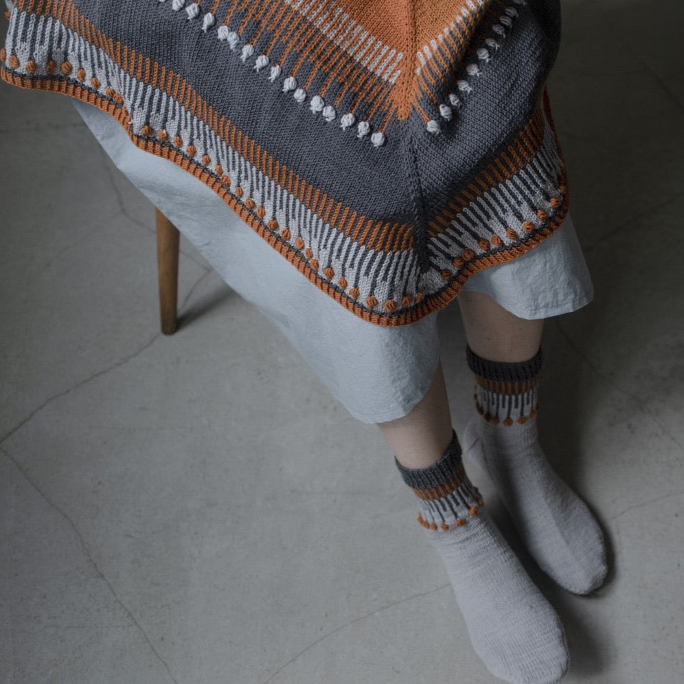 [Shawl Socks Set] Ambershore Kit (with Japanese sentence pattern)