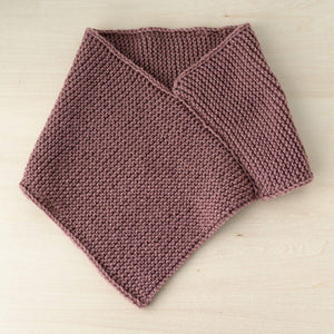 【初めての編み物シリーズ】ガーター編みのカウル