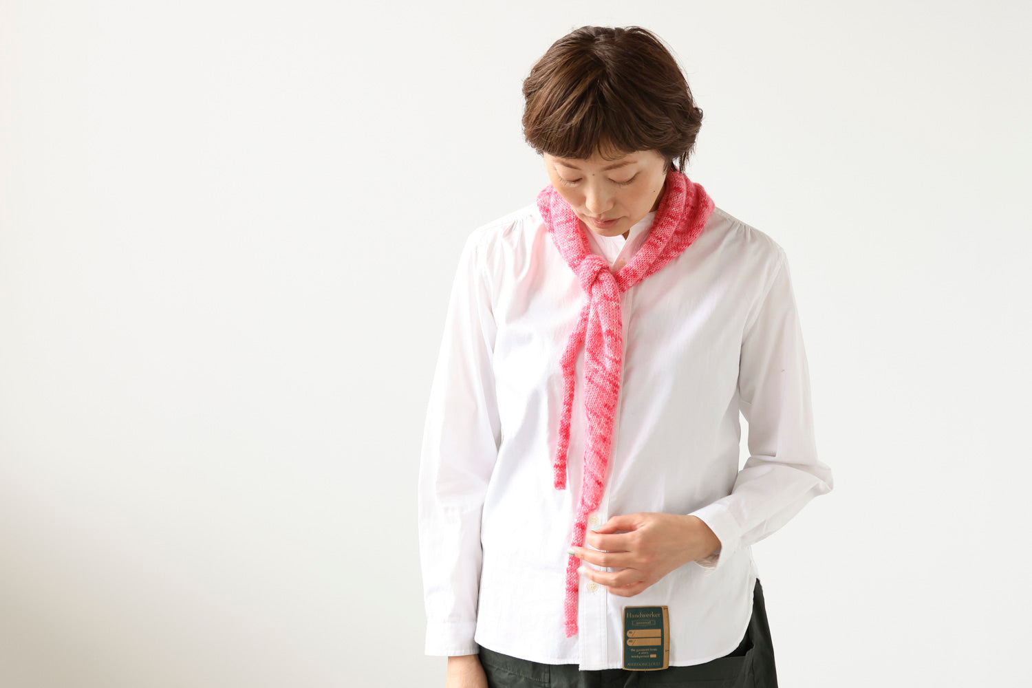 poco a scarf kit -Flow Fingering Handdyed- (PDF Japanese pattern)