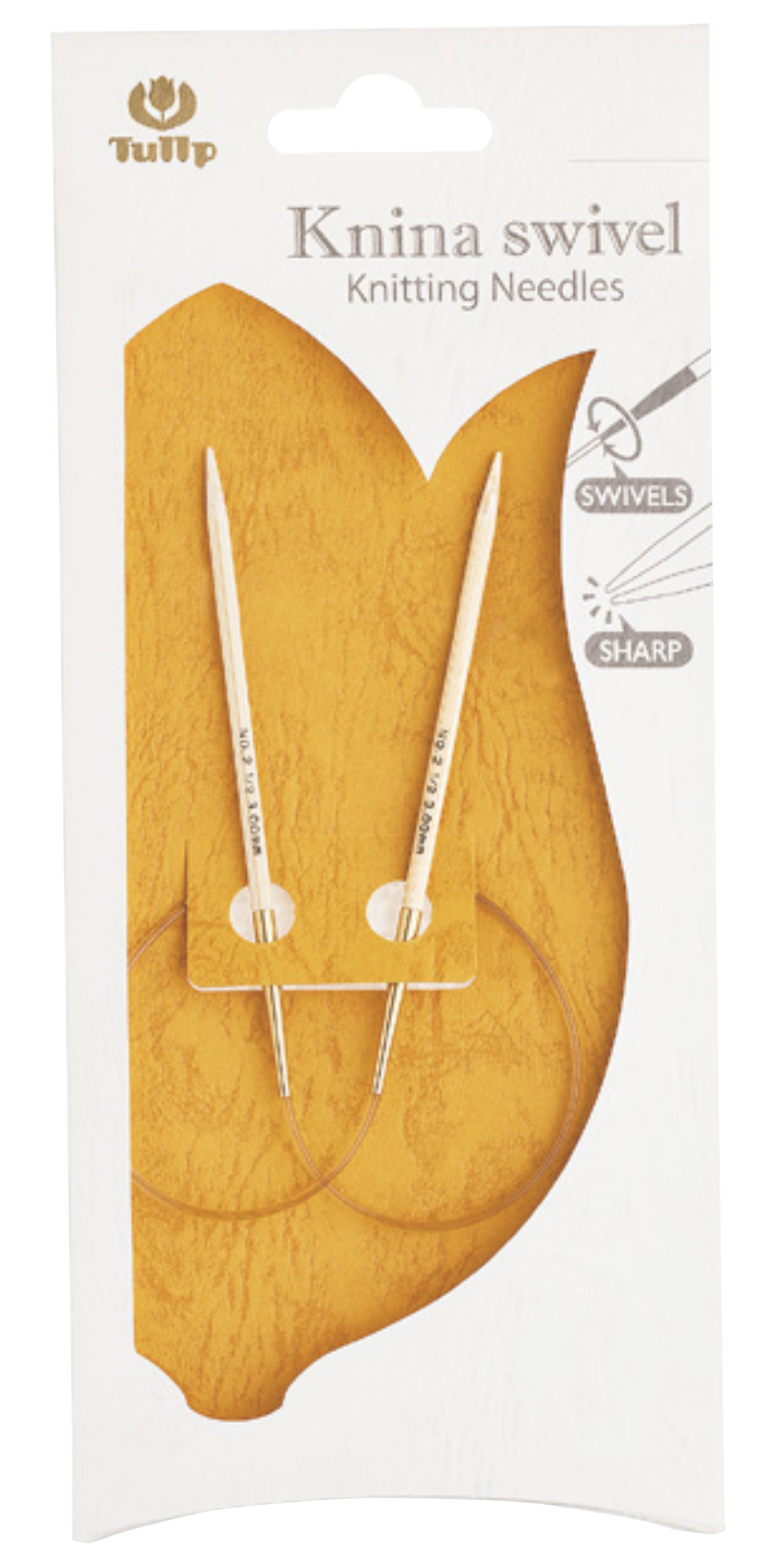 新Knina Swivel Knitting Needles (16"/40cm)